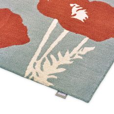 Poppy Pop 124800 Wool Rugs by Scion in Sage Poppy