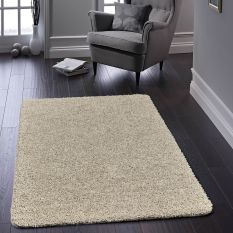 Buddy Washable Plain Rugs in Stone