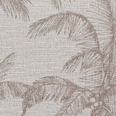 Miami A444 Indoor Outdoor Palm Leaf Rug in Beige