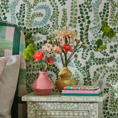 Fayola Wallpaper 113021 by Harlequin in Clover Chalk White