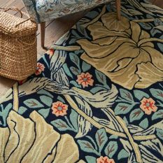 Pimpernel 028818 Rugs by William Morris in Indigo Blue