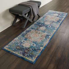 Ankara Global Hallway Runners ANR03 in Blue