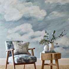 Air Abstract Wallpaper Panel 113003 by Harlequin in Sky Blue