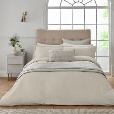 Deco Stripe Bedding by Helena Springfield in Champagne Beige