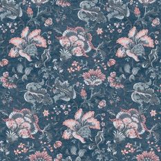 Portia Floral Wallpaper 114908 by Laura Ashley in Dark Seaspray Blue