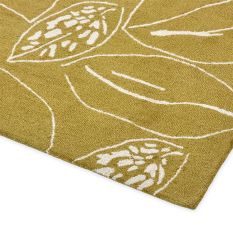 Orto 125406 Wool Rugs by Scion in Citrus Green