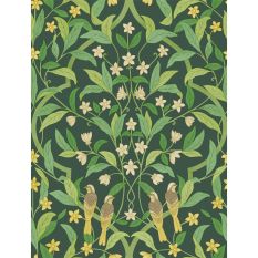 Jasmine & Serin Symphony Wallpaper 10029 by Cole & Son in Forest Green