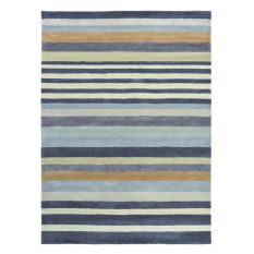 Rosita Stripe Wool Rugs 140404 Putty by Harlequin