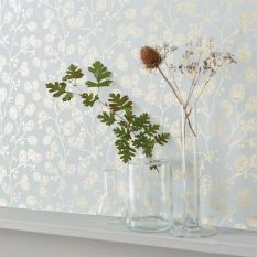 Honesty Wallpaper W0092 05 by Clarke and Clarke in Mineral Gold