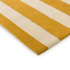 Ralli Wool Stripe Rugs 132606 by Marimekko in Yellow