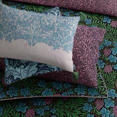 Windrush Cushion by Morris & Co in Sage Indigo Blue