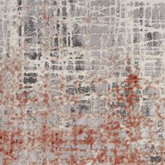 Calvin Klein Infinity Rugs CK022 IFN01 in Rust Multi