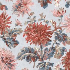 Maryam Floral Wallpaper 114912 by Laura Ashley in Crimson Red