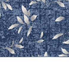 Calvin Klein Leaf Designer Rugs CK001 River Flow RFV03 in Blue Ivory