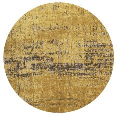 Louis De Poortere Mad Men Griff Circle Rugs 8550 in Liberty Gold