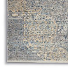 Lustrous Weave LUW04 Traditional Rugs by Nourison in Blue Grey