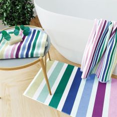 Budding Brights Multi Stripe Towels by Helena Springfield in Multi