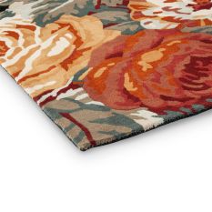 Stapleton Park Wool Rugs 45318 By Sanderson in Navy Burnt Orange