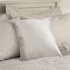 Nigella Velvet Cushion by Laura Ashley in Silver