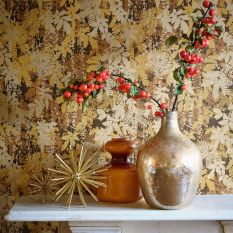 Canopy Wallpaper 120403 by Clarissa Hulse in Antique Gold