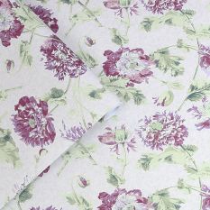 Hepworth Floral Wallpaper 115268 by Laura Ashley in Grape Purple