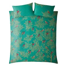 Green Birds Bedding and Pillowcase By Sara Miller