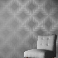 Optical Shadow Wallpaper 105252 by Graham & Brown in Gunmetal Grey