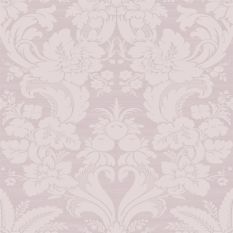 Martigues Damask Wallpaper 114919 by Laura Ashley in Sugared Violet Purple