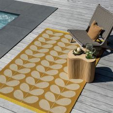 Solid Stem Indoor Outdoor Rug 463606 by Orla Kiely in Sunflower Yellow