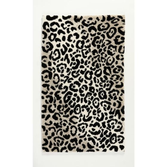 Leopard 990 Bath Mat in Black by Designer Abyss & Habidecor