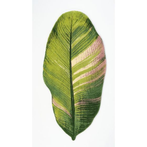 Musa 165 Leaf Bath Mat in Apple Green by Designer Abyss & Habidecor