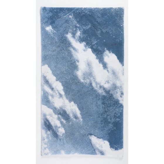 Nuage 330 Bath Mat in Powder Blue by Designer Abyss & Habidecor