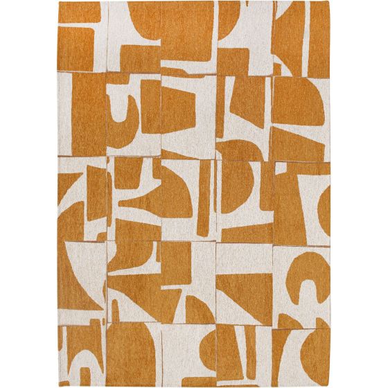 Louis De Poortere Designer Papercut Rugs in 9367 Curry Yellow