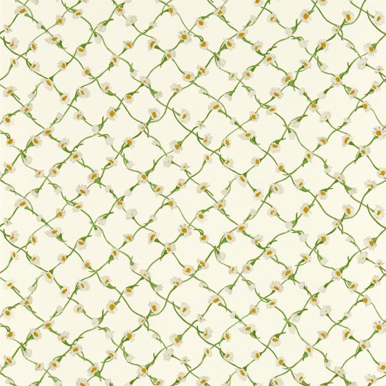 Daisy Trellis Wallpaper 113043 by Harlequin X Sophie Robinson in Emerald Pearl