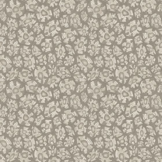 Savanna Shell Wallpaper 119 4022 by Cole & Son in Shell Mica Taupe Metallic Gilver