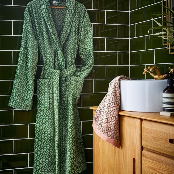 Wave Geo Robe by Ted Baker in Sage Green