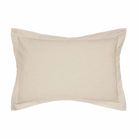 Plain Dye Oxford Pillowcase by Helena Springfield in Stone