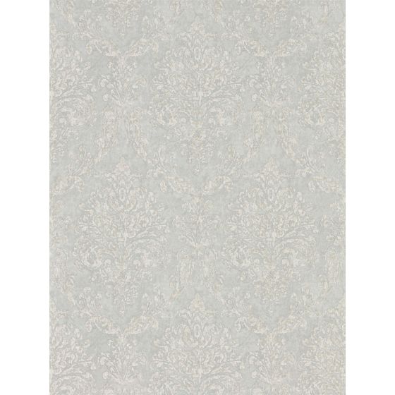 Riverside Damask Wallpaper 216289 by Sanderson in Dove Silver Grey