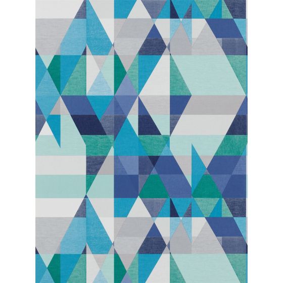 Axis Wallpaper 110833 by Scion in Sapphire Turquoise Slate