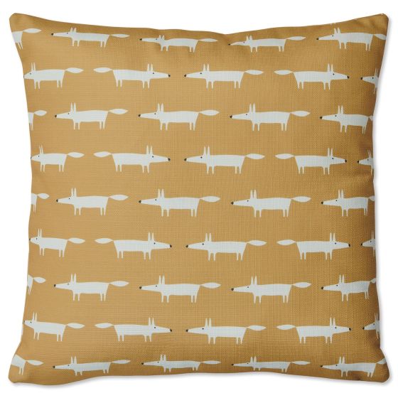 Mr Fox Indoor Outdoor Cushion 625316 by Scion in Chai Beige