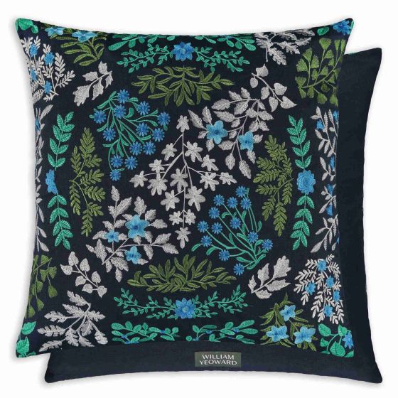 Somerley Cushion by William Yeoward in Ocean Blue