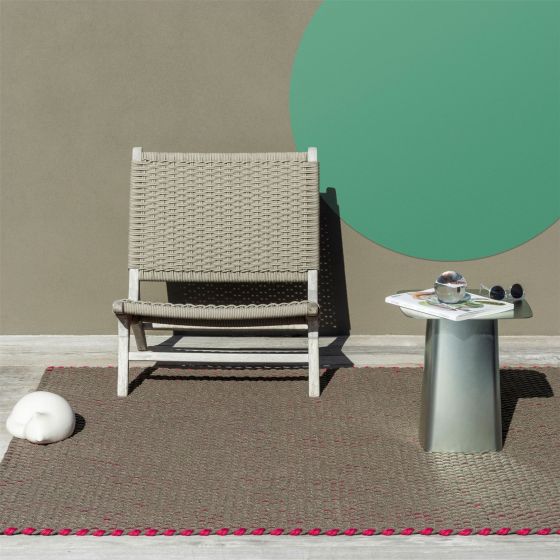 Lace Tricolore Indoor Outdoor Rug 496904 by Brink & Campman in Thyme Grey Pink