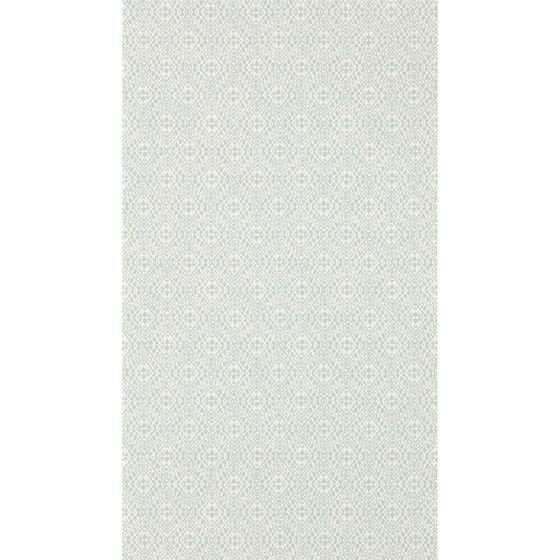 Pinjara Trellis Wallpaper 216789 by Sanderson in Blue Clay