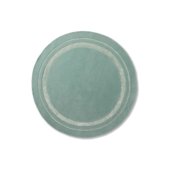 Redbrook 081807 Circle Rug by Laura Ashley in Duck Egg Green