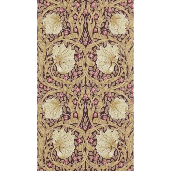 Pimpernel Wallpaper 210390 by Morris & Co in Fig Sisal