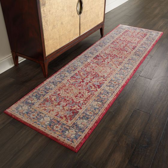 Ankara Global Hallway Runners ANR02 in Red