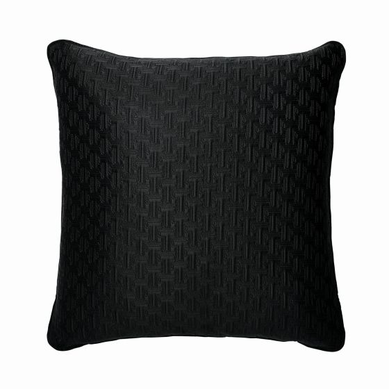 T Quilted Geometric Pillow Sham by Ted Baker in Black