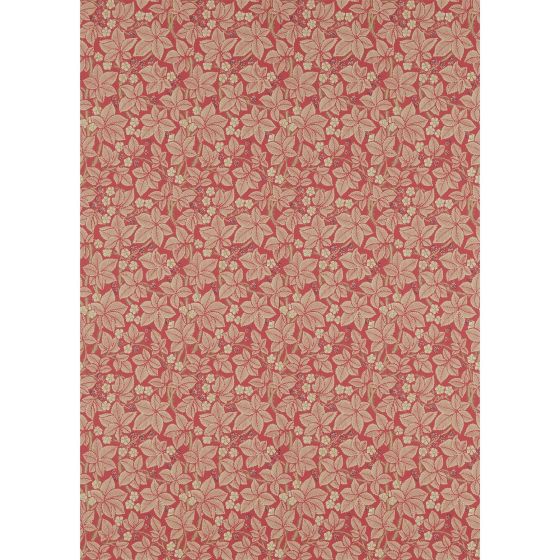 Bramble Floral Wallpaper 214697 by Morris & Co in Red