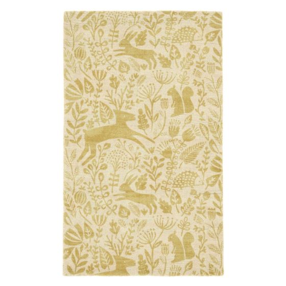 Kelda Woodland Rugs by Scion in 023506 Honey Yellow