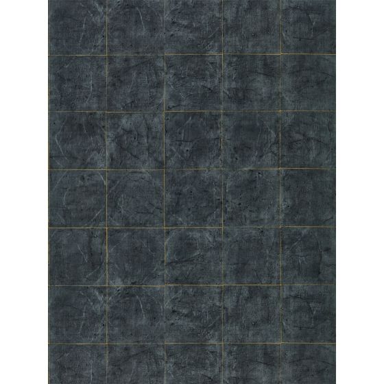 Piastrella Wallpaper 312949 by Zoffany Vine Black